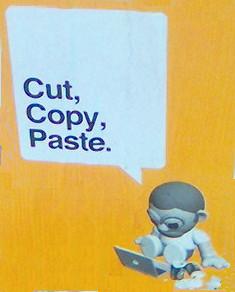 cut, copy, paste